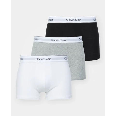 Calvin Klein 3er-pack boxershorts – Icon Cotton Stretch – schwarz/weiß/graumeliert, größe L
