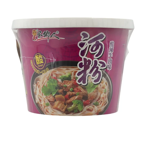 Jia Xiang Ren Flussnudeln sauer-scharfer Rindfleischgeschmack 125 g