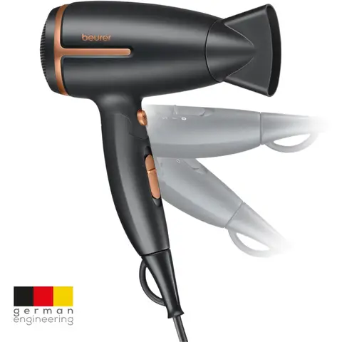 Beurer HC25 - Reishaarföhn - 1600W Ionisch Opvouwbaar Wereldspanning