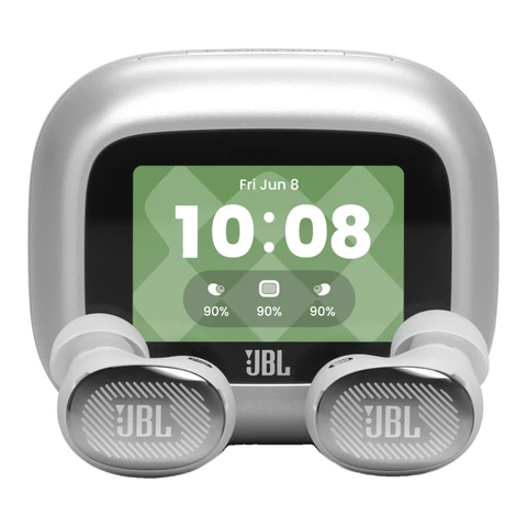 JBL LIVE BUDS 4 - True Wireless NC-Ohrhörer, kabelloses Aufladen, Smart-Case, Silber