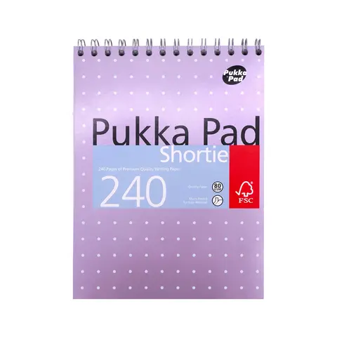 Pukka Pad Metallic Shortie Pad, Pack of 3