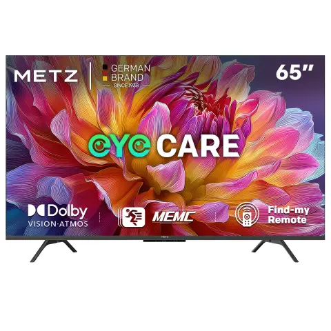 METZ UHD Smart TV 65 pouces, 65MUF7000Z, HDR10, Dolby Vision & Atmos, MEMC, Lumière bleue faible, Google TV, Googlecast, Tuner DVB-T/T2/C/S/S2