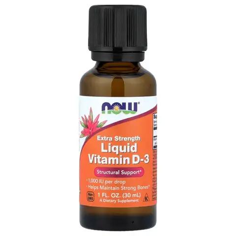 NOW Foods Vitamin D3 Immune Support Liquid 1000IU - 30ml