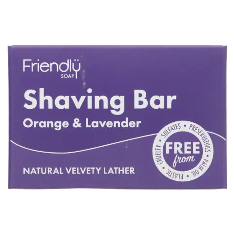Friendly Soap Shaving Bar Orange & Lavender