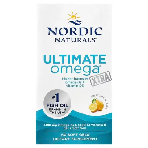 Nordic Naturals Ultimate Omega Xtra, 1480mg Lemon - 60 Softgels