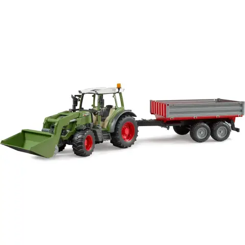 bruder 02182 - Traktor Fendt Vario 211 mit Frontlader & Bordwandanhänger - 1:16 Fahrzeuge Landwirtschaft, Bulldog, Trecker, Anhänger, Kipper, Spielzeug ab 3 Jahre
