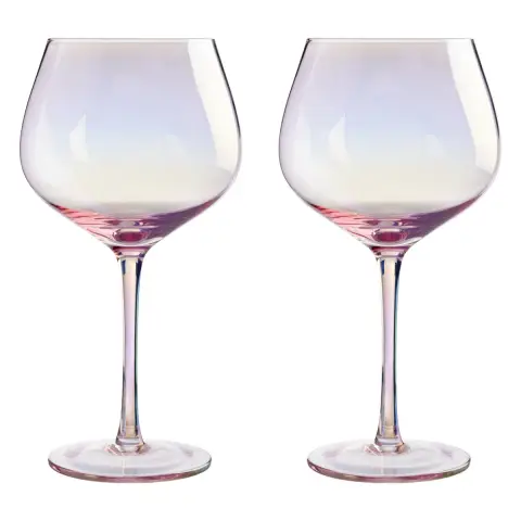 Frosted Deco Set Of 2 Gin Glasses