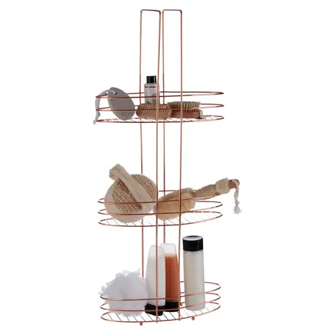 Essentials by Premier 3 Tier Copper Plated Storage Rack