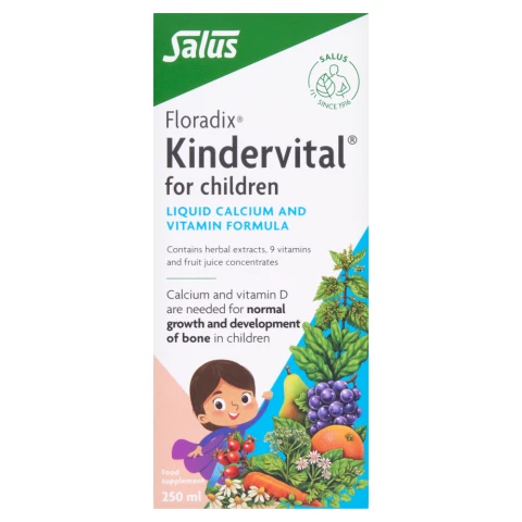 Floradix Kindervital for Children Liquid Calcium and Vitamin Formula 250ml