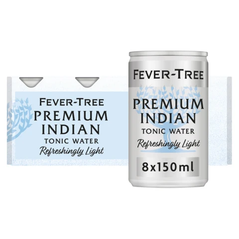 Fever Tree Naturally Light Tonic Water 8x150ml