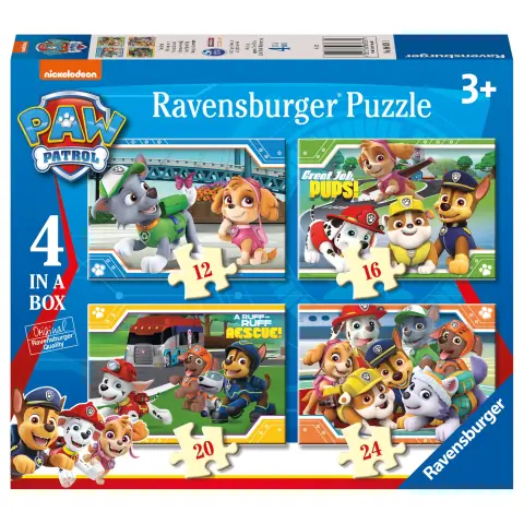 Ravensburger Paw Patrol 4 in a Box Jigsaw Puzzles