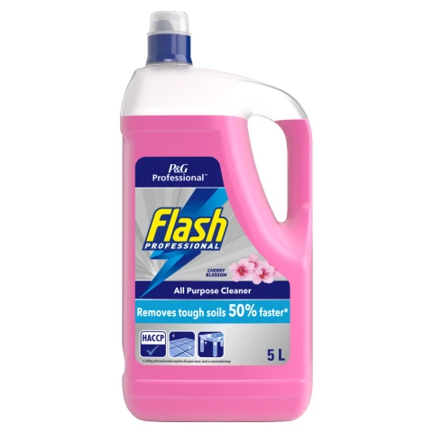 Flash Professional  All Purpose Cleaner, 5L, Cherry Blossom, Removes tough soils 50% faster