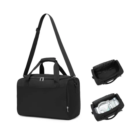 Kono Ryanair 40x20x25 Under The Seat Holdall Cabin Hand Luggage Carry-On Travel Bag 20L (Black)