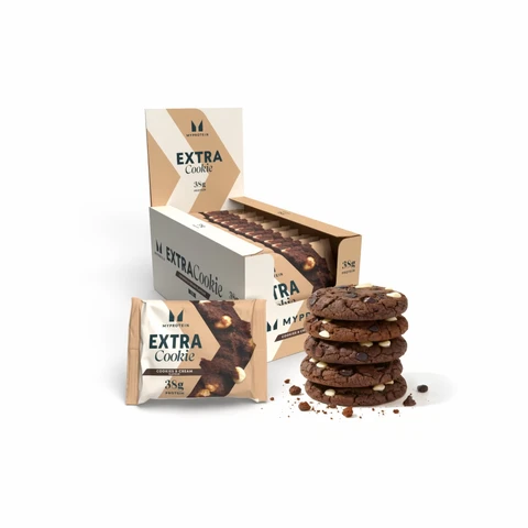 MyProtein Extra Protein Nutrition Cookie Cookies and Cream Flavour - 12 x 75g