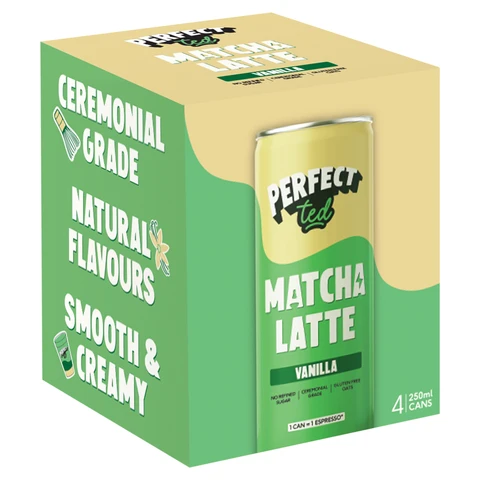 PerfectTed - Vanilla Matcha Latte 4pk