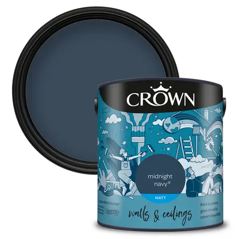 Crown Matt Emulsion Midnight Navy 2.5L