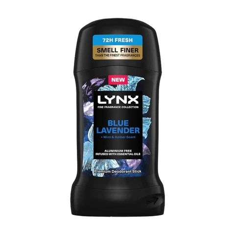 Lynx Fine Fragrance Collection Premium Deodorant Stick Blue Lavender 50ml