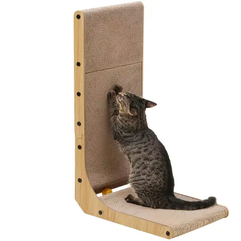 fukumaru Large L-Shaped Cat Scratcher Board