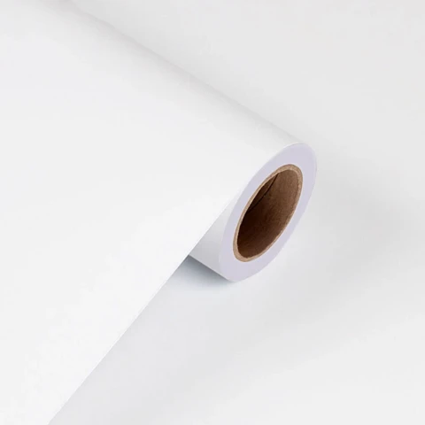 Fablon Sticky Back Plastic White Matt 0.675x2m