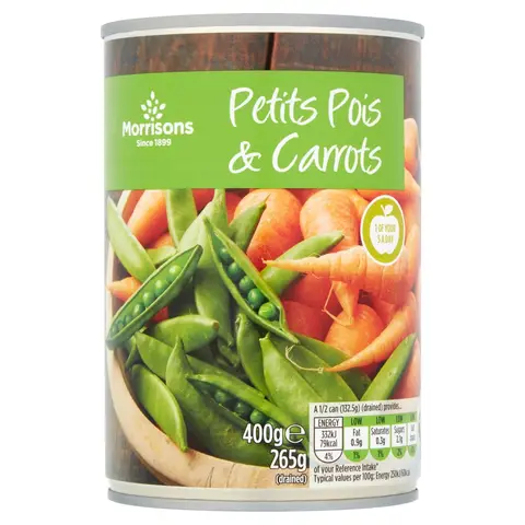 Morrisons Petits Pois & Carrot In Water 400g
