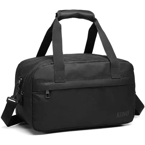 Kono 35x20x20 Kabine Unter dem Sitz Ryanair Flug Handgepäck Sport Reiseduffelbeutel Reisetasche 14L Unisex Schwarz