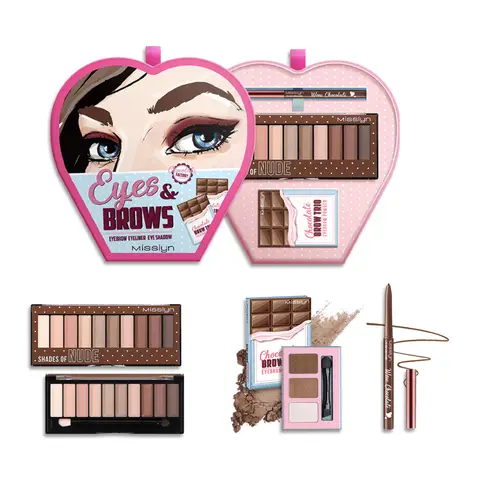 Misslyn Chocolate Factory Coffret de maquillage yeux & sourcils 