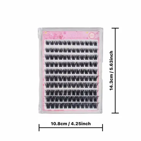 MeoMagic 10rows-120pcs Pre-glued Eyelash Extensions-WM2