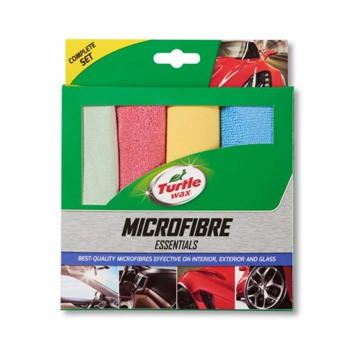 TURTLE WAX Essential Microfibre Cloths (Pack of 4)