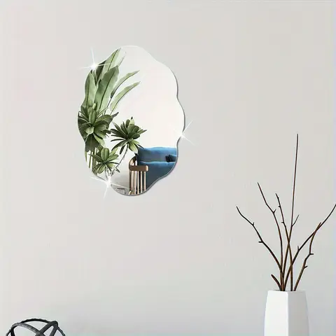 1 PVC mirror decal cloud decoration 21*29CM