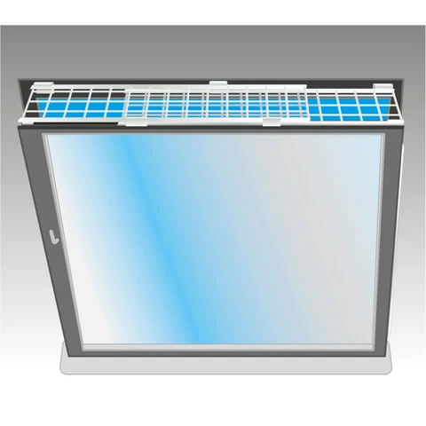 TRIXIE Schutzgitter für Fenster oben ausziehbar weiß 75-125 x 16 cm