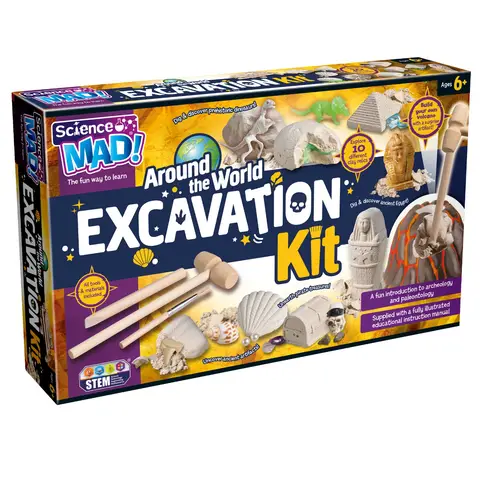 Science Mad Around the World 10 in 1 Excavation Kit