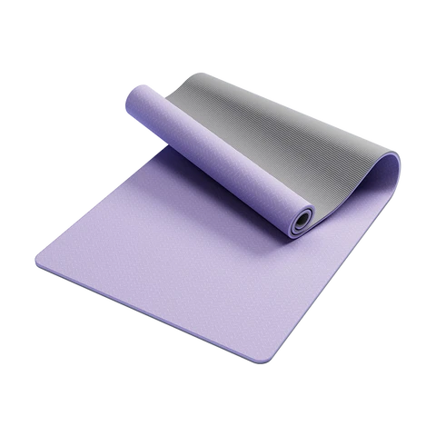 ochama×J.ZAO Tapis de Yoga - Tapis d’Entraînement Unisexe, Tapis de Danse, Tapis de Sol pour la Maison, Antidérapant, Réduction de Bruit, Design Monobloc, 183x66cm, Violet