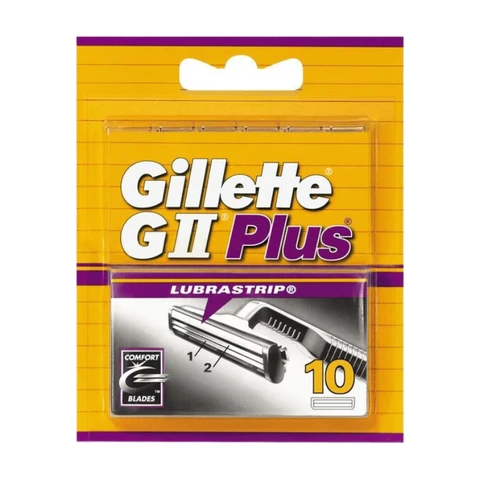 GILLETTE GII Plus - Lames De Rasoir - Lot de 10 lames