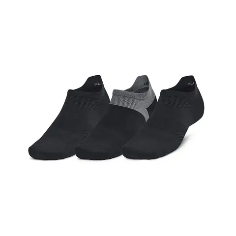 Under Armour ArmourDry Run Lite 3-Pack No Show Socks - Black