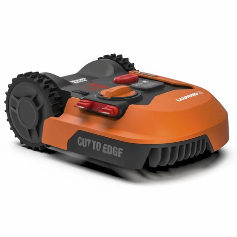 WORX Landroid WR142E Robot Tondeuse Intelligent, 700 m² Surf. Max 800 m², Installation Facile, Configurable, Pente 35 %, Détecteur de Pluie, Coupe Proche des Bordures, Tonte Rapide