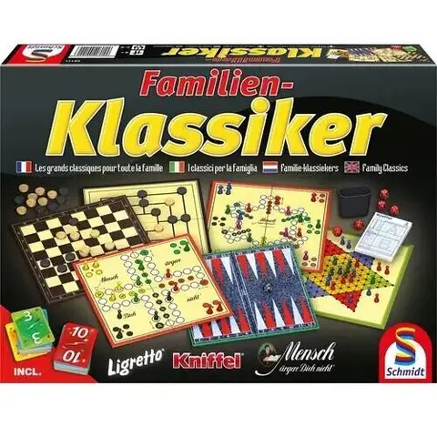 Schmidt Mehrfarbiges Karton-Brettspiel-Set (2-6 Spieler, ab 8 Jahren)