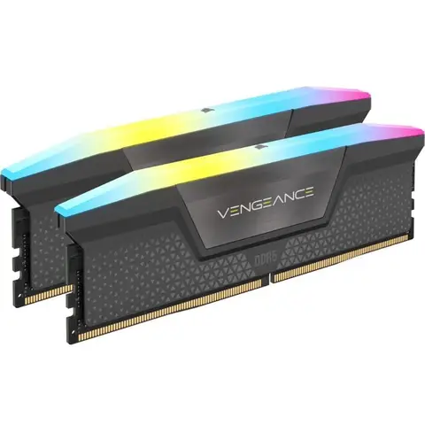 CORSAIR Vengeance RGB DDR5 RAM 2x16GB 6000C38 XMP & Expo - Gris
