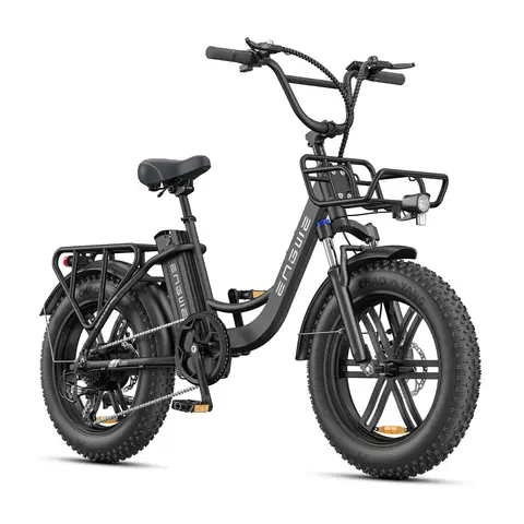 ENGWE L20 BOOST Foldable Electric Bikefat 250W  48V 13AH battery E-Mountain bike 20 Fat Tire ENGWE L20 BOOST（black）