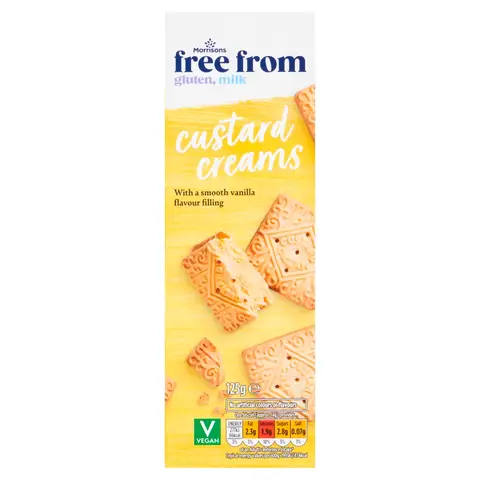 Morrisons Free From Custard Creams 125g