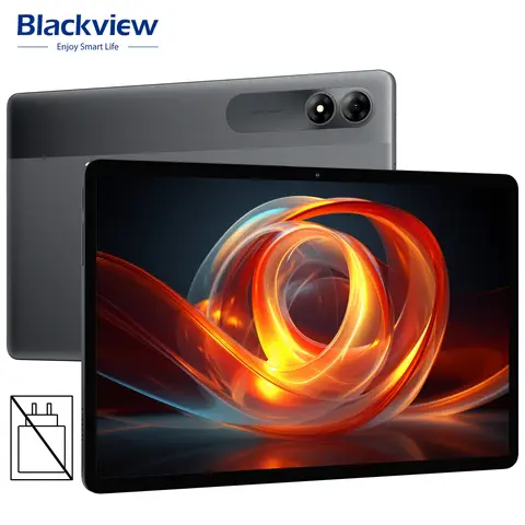 Blackview Tab 90 WiFi Tablet 10.1 inch Android 15, 12GB (4+8 extended) RAM + 128GB ROM (Expandable to 1TB), 8200mAh Battery, 10W Fast Charging, Widevine L1, 5G WiFi, 13+8MP Camera, Type-C, Bluetooth 5.0, 3.5mm Jack