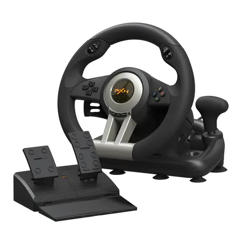PXN gaminglenkrad – 180°-linearlenkung, dual-vibrationsmotoren, multiplattformkompatibilität, lineares pedalset, modell PXN-V3PRO