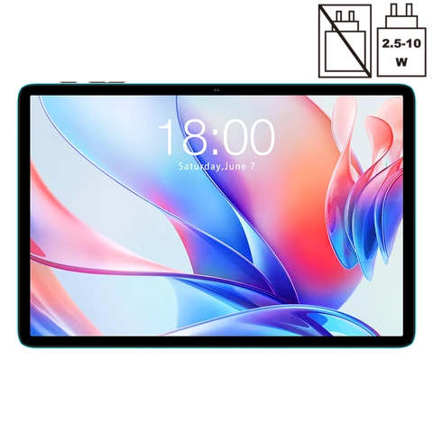 Teclast P30 New Tablet — Android 16, 10.1-inch IPS display with 1280×800 resolution, T7200 octa-core processor, 4GB RAM + 128GB storage, WiFi connectivity, 6000mAh battery with Type-C charging, dual HD cameras (5MP rear + 2MP front). 