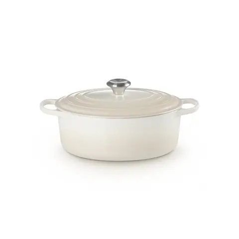 Le Creuset Signature Roaster ovaal 31cm meringue (21178317164430)