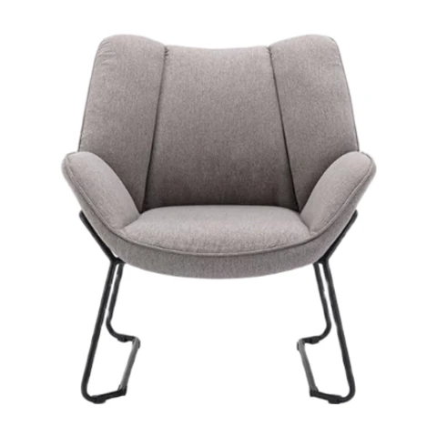 Sessel für Wohnzimmer, Polster-Sessel, Einzelsessel, Akzent-Sessel mit Metallbeinen