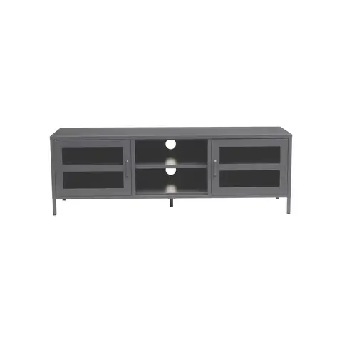 Interiors by Premier TV Unit Acier Metal Grey L:150cm