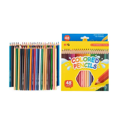 M&G Colored Pencils, 48 Pack Soft Core Coloring Pencils, Art Drawing Pencils for Coloring, Sketching, and School Supplies for Kids, Adults, and Beginners