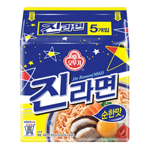 Ottogi Jin Ramen Mild Multipack 120gx5 不倒翁 金拉面（微辣）五连包