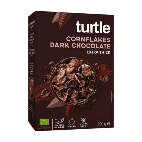 Turtle - Organic Chocolate Cornflakes with Dark Choc - 250g