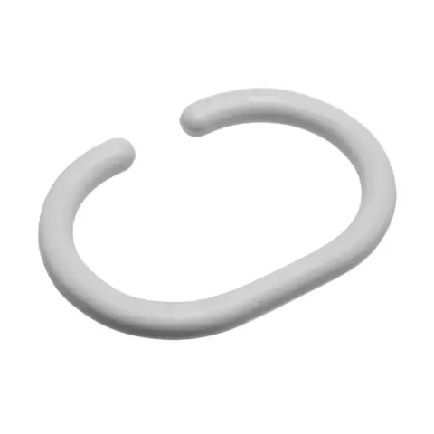 Croydex Shower Curtain Rings C Type White 12pcs