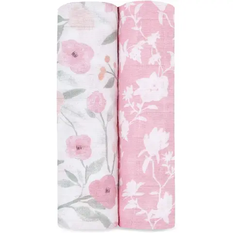 aden + anais™ Boutique Cotton Muslin Swaddles 2 Pack Ma Fleur